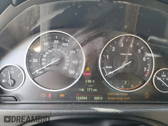 2012 BMW 3 Series 328i with VIN WBA3A5C55CF345943, listed as a Copart auction lot 55665205 with 124,994 mi miles and Clean Title. Bid and sale history available at carsss.com. Image 9.