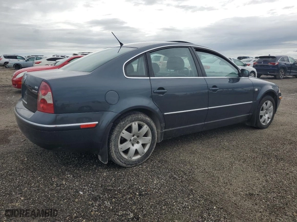 2003 Volkswagen Passat GLX with VIN WVWTH63B93P438260, listed as a Copart auction lot 74855644 with 0 mi miles and Non Repairable. Bid and sale history available at carsss.com. Image 3.