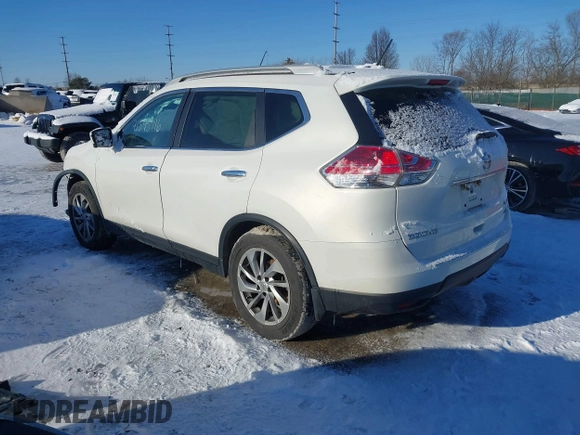 2014 Nissan Rogue S with VIN 5N1AT2MV1EC789435, listed as a IAAI auction lot 41595116 with 157,083 mi miles. Bid and sale history available at carsss.com. Image 3.