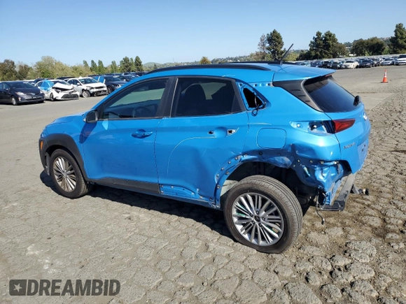2020 Hyundai Kona SEL with VIN KM8K22AAXLU496164, listed as a Copart auction lot 53745405 with 39,887 mi miles and Salvage Title. Bid and sale history available at DreamBid. Image 2.