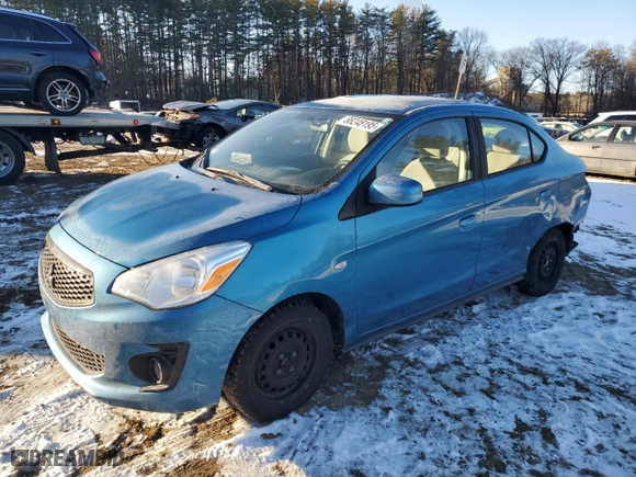2020 Mitsubishi Mirage G4 ES with VIN ML32F3FJ4LHF07889, listed as a Copart auction lot 88248195 with 47,204 mi miles and Salvage Title. Bid and sale history available at carsss.com. Image 1.