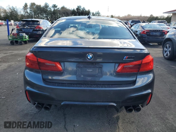 2020 BMW M5 Competition with VIN WBSJF0C03LCE45278, listed as a Copart auction lot 48372795 with 0 mi miles and Salvage Title. Bid and sale history available at carsss.com. Image 6.