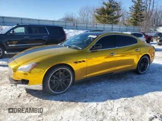 2014 Maserati Quattroporte S Q4 z VIN ZAM56RRA4E1106467, wystawiony jako Copart lot #46311515 z przebiegiem 145 245 mil mil oraz Czysty tytuł • Clean title. Historia ofert i sprzedaży dostępna na DreamBid. Obrazek 1.