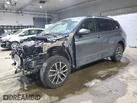 2021 Volkswagen Tiguan S with VIN 3VV0B7AX2MM043676, listed as a Copart auction lot 43992815 with 72,564 mi miles and Salvage Title. Bid and sale history available at DreamBid. Image 1.