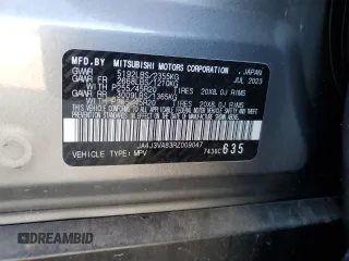 2024 Mitsubishi Outlander SE z VIN JA4J3VA83RZ009047, wystawiony jako Copart lot #54127475 z przebiegiem 38 429 mil mil oraz Szkoda całkowita • Salvage title. Historia ofert i sprzedaży dostępna na DreamBid. Obrazek 12.