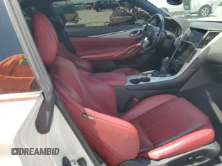 2018 Infiniti Q60 Sport with VIN JN1EV7EK9JM342022, listed as a Copart auction lot 60686985 with 77,498 mi miles and Salvage title. Bid and sale history available at DreamBid. Image 10.