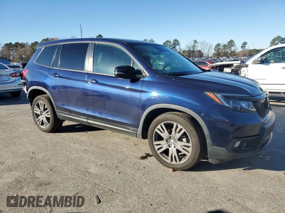 2019 Honda Passport EX-L with VIN 5FNYF7H55KB011252, listed as a Copart auction lot 82930234 with 61,777 mi miles and Salvage Title. Bid and sale history available at carsss.com. Image 4.
