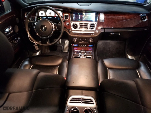 2019 Rolls-Royce Ghost with VIN SCA664S54KUX54725, listed as a Copart auction lot 62910454 with 17,246 mi miles and Salvage Title. Bid and sale history available at carsss.com. Image 8.