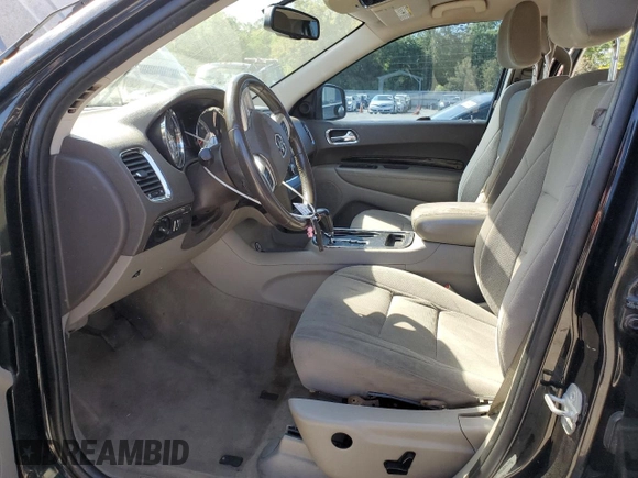 2012 Dodge Durango Crew with VIN 1C4RDHDG3CC265631, listed as a Copart auction lot 53474095 with 187,745 mi miles and Salvage Title. Bid and sale history available at DreamBid. Image 7.