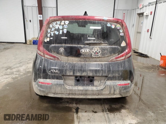 2020 Kia Soul LX with VIN KNDJ23AU2L7029657, listed as a Copart auction lot 44763485 with 0 mi miles and Salvage Title. Bid and sale history available at carsss.com. Image 6.