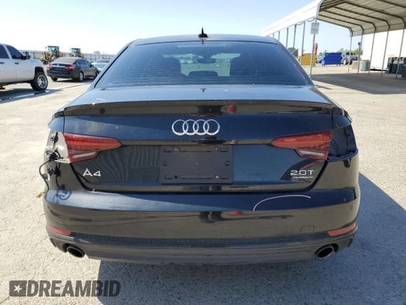 2018 Audi A4 Premium Plus with VIN WAUENAF42JA038894, listed as a Copart auction lot 57449545 with 57,247 mi miles and Salvage title. Bid and sale history available at DreamBid. Image 6.