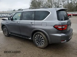 2023 Nissan Armada SL with VIN JN8AY2BA6P9400489, listed as a Copart auction lot 46161095 with 17,542 mi miles and Salvage Title. Bid and sale history available at carsss.com. Image 2.