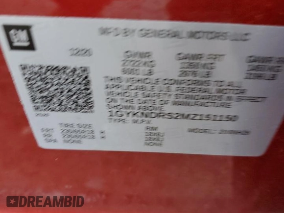 2021 Cadillac XT5 AWD Premium Luxury z VIN 1GYKNDRS2MZ151150, wystawiony jako Copart lot #47026545 z przebiegiem 26 686 mil mil oraz Szkoda całkowita • Salvage title. Historia ofert i sprzedaży dostępna na DreamBid. Obrazek 15.