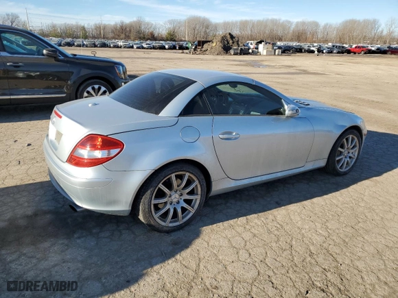 2006 Mercedes-Benz SLK-Class 3.5L with VIN WDBWK56F56F119440, listed as a Copart auction lot 42415715 with 203,307 mi miles and Salvage Title. Bid and sale history available at carsss.com. Image 3.