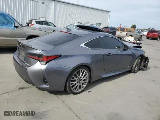 2019 Lexus RC with VIN JTHHA5BC7K5009819, listed as a Copart auction lot 79302954 with 0 mi miles and Salvage Title. Bid and sale history available at carsss.com. Image 3.