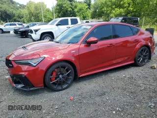 2025 Acura Integra Type S with VIN 19UDE5G91SA000611, listed as a Copart auction lot 66186615 with 11,421 mi miles and Salvage title. Bid and sale history available at DreamBid. Image 1.