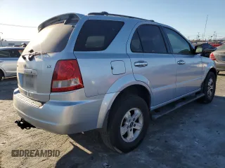2005 Kia Sorento LX with VIN KNDJD733055363741, listed as a Copart auction lot 88302565 with 0 mi miles and Salvage Title. Bid and sale history available at carsss.com. Image 3.