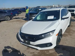 2020 Honda Civic Sedan Sport with VIN 19XFC2F8XLE016325, listed as a IAAI auction lot 41851007 with 68,310 mi miles. Bid and sale history available at carsss.com. Image 17.