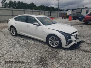 2025 Cadillac CT5 Premium Luxury with VIN 1G6DN5RWXS0101138, listed as a Copart auction lot 60369325 with 18,046 mi miles and Salvage title. Bid and sale history available at DreamBid. Image 4.