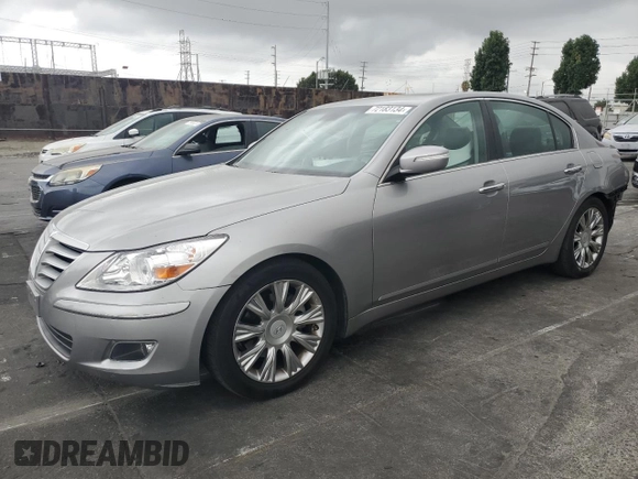 2010 Hyundai Genesis with VIN KMHGC4DE7AU086304, listed as a Copart auction lot 72183134 with 100,597 mi miles and Salvage Title. Bid and sale history available at carsss.com. Image 1.
