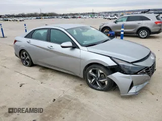 2023 Hyundai Elantra SEL with VIN 5NPLS4AG1PH119733, listed as a Copart auction lot 45302185 with 28,438 mi miles and Salvage Title. Bid and sale history available at DreamBid. Image 4.