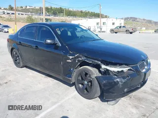 2007 BMW 5 Series 525i with VIN WBANE53557CY06269, listed as a IAAI auction lot 41841784 with 145,076 mi miles and . Bid and sale history available at carsss.com. Image 1.