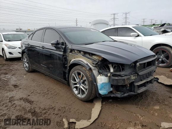 2017 Ford Fusion SE with VIN 3FA6P0H76HR236466, listed as a Copart auction lot 49386945 with 184,944 mi miles and Salvage Title. Bid and sale history available at DreamBid. Image 4.