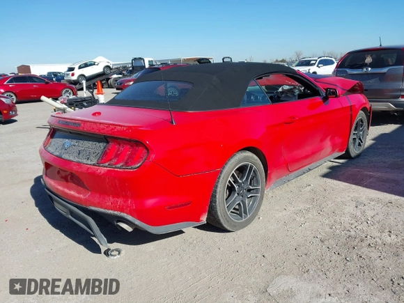 2022 Ford Mustang EcoBoost z VIN 1FATP8UH3N5104005, wystawiony jako IAAI lot #41389346 z przebiegiem 54 979 mil mil oraz . Historia ofert i sprzedaży dostępna na DreamBid. Obrazek 4.