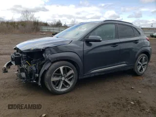 2020 Hyundai Kona Limited with VIN KM8K33A58LU399910, listed as a Copart auction lot 49695345 with 46,169 mi miles and Salvage Title. Bid and sale history available at carsss.com. Image 1.
