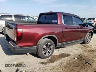 2019 Honda Ridgeline RTL-T with VIN 5FPYK2F67KB001114, listed as a Copart auction lot 55498555 with 79,755 mi miles and Salvage title. Bid and sale history available at DreamBid. Image 3.