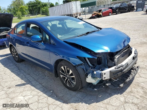 2013 Honda Civic Sdn EX with VIN 2HGFB2F87DH531387, listed as a Copart auction lot 57044884 with 151,129 mi miles and Salvage Title. Bid and sale history available at carsss.com. Image 4.