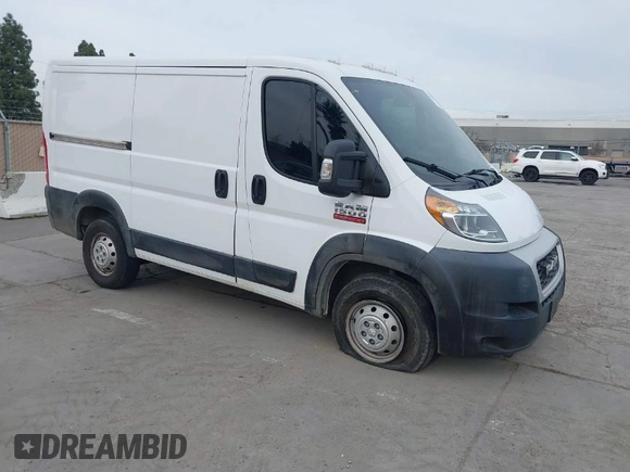 2019 Ram ProMaster Cargo with VIN 3C6TRVNG9KE509253, listed as a IAAI auction lot 41424531 with 47,517 mi miles and . Bid and sale history available at DreamBid. Image 1.