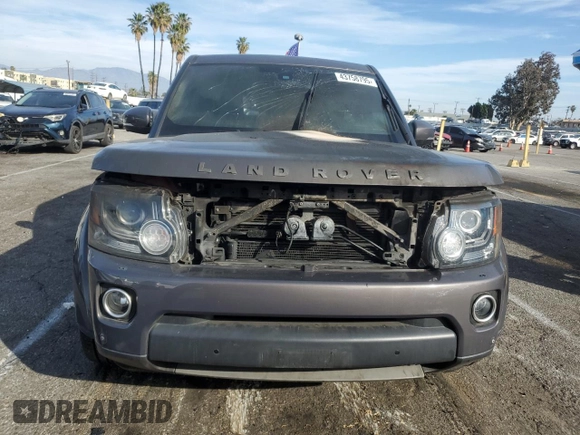 2016 Land Rover LR4 HSE with VIN SALAG2V63GA824189, listed as a Copart auction lot 43758795 with Not provided miles and Salvage title. Bid and sale history available at DreamBid. Image 5.