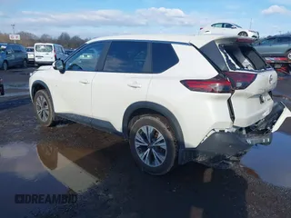 2023 Nissan Rogue SV with VIN JN8BT3BB7PW355386, listed as a IAAI auction lot 41519715 with 16,938 mi miles and . Bid and sale history available at carsss.com. Image 3.