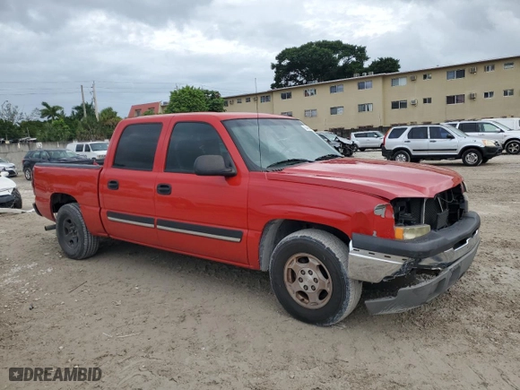 2004 Chevrolet Silverado 1500 Crew Cab LS with VIN 2GCEC13T241392353, listed as a Copart auction lot 73499844 with 232,262 mi miles and Salvage Title. Bid and sale history available at carsss.com. Image 4.