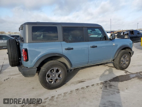 2024 Ford Bronco Big Bend z VIN 1FMDE7BH7RLA03788, wystawiony jako Copart lot #48574295 z przebiegiem 10 597 mil mil oraz Szkoda całkowita • Salvage title. Historia ofert i sprzedaży dostępna na DreamBid. Obrazek 3.