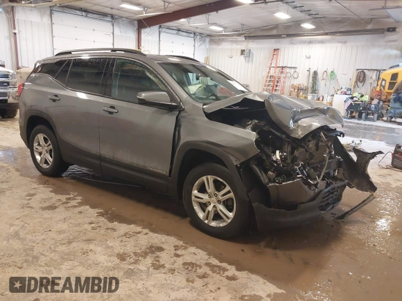 2020 GMC Terrain SLE with VIN 3GKALTEV0LL112598, listed as a IAAI auction lot 41480433 with 57,890 mi miles. Bid and sale history available at carsss.com. Image 1.