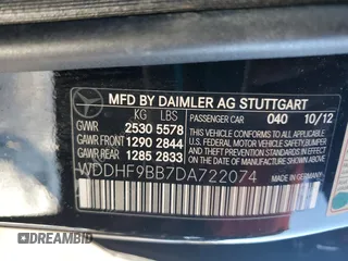 2013 Mercedes-Benz E 550 Sport z VIN WDDHF9BB7DA722074, wystawiony jako Copart lot #83458924 z przebiegiem 159 755 mil mil oraz Szkoda całkowita • Salvage title. Historia ofert i sprzedaży dostępna na DreamBid. Obrazek 12.
