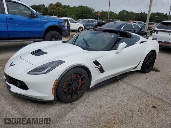 2019 Chevrolet Corvette Grand Sport 2LT with VIN 1G1YY2D71K5100492, listed as a Copart auction lot 74899774 with 0 mi miles and Non Repairable. Bid and sale history available at carsss.com. Image 1.