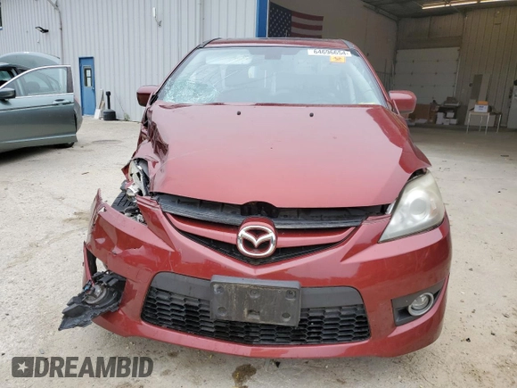 2009 Mazda 5 Sport with VIN JM1CR29L590328488, listed as a Copart auction lot 64696654 with Not Provided miles and Salvage Title. Bid and sale history available at DreamBid. Image 5.