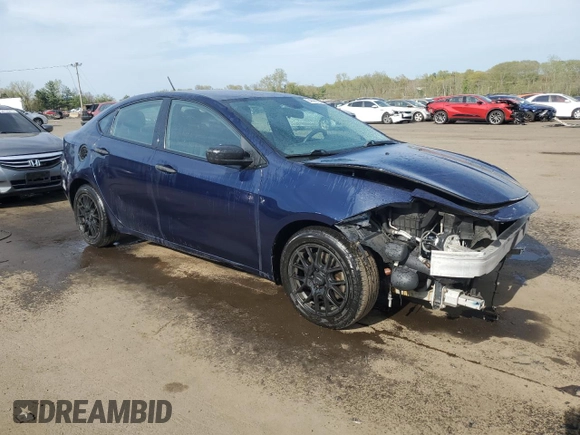 2013 Dodge Dart SE with VIN 1C3CDFAA1DD341843, listed as a Copart auction lot 54896925 with 121,019 mi miles and Salvage Title. Bid and sale history available at DreamBid. Image 4.