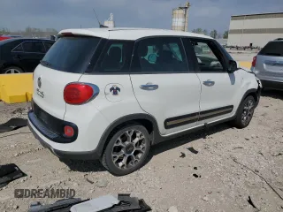 2014 FIAT 500L Trekking with VIN ZFBCFADH4EZ010067, listed as a Copart auction lot 51800935 with Not provided miles and Salvage title. Bid and sale history available at DreamBid. Image 3.