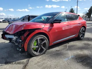 2023 Kia EV6 GT with VIN KNDC5DLEXP5127462, listed as a Copart auction lot 48747895 with 6,915 mi miles and Salvage Title. Bid and sale history available at carsss.com. Image 1.