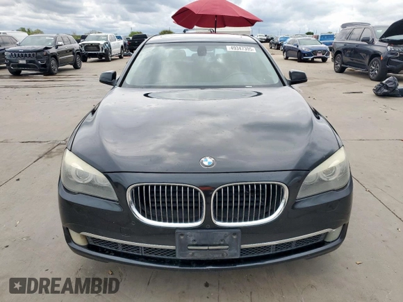 2012 BMW 7 Series 740Li with VIN WBAKB4C57CC575794, listed as a Copart auction lot 49347395 with 189,697 mi miles and Clean title. Bid and sale history available at DreamBid. Image 5.