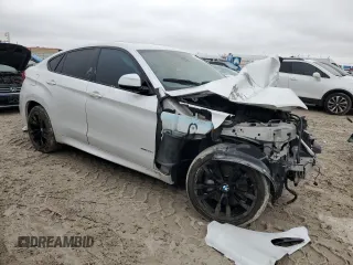 2016 BMW X6 xDrive50i z VIN 5UXKU6C50G0R34434, wystawiony jako Copart lot #44706075 z przebiegiem Nie podano mil oraz Szkoda całkowita • Salvage title. Historia ofert i sprzedaży dostępna na DreamBid. Obrazek 4.