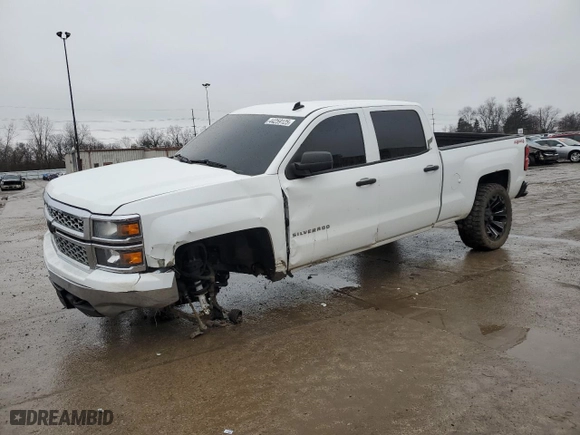 2014 Chevrolet Silverado 1500 LT with VIN 3GCUKREC0EG309800, listed as a Copart auction lot 44259125 with 223,696 mi miles and Clean Title. Bid and sale history available at carsss.com. Image 1.