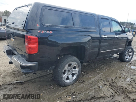 2014 Chevrolet Silverado 1500 LTZ with VIN 1GCVKSEC8EZ156725, listed as a Copart auction lot 43711365 with 127,224 mi miles and Salvage Title. Bid and sale history available at DreamBid. Image 3.