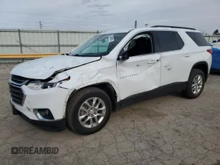 2020 Chevrolet Traverse LT with VIN 1GNEVHKW9LJ250740, listed as a Copart auction lot 53048955 with 88,244 mi miles and Salvage title. Bid and sale history available at DreamBid. Image 1.