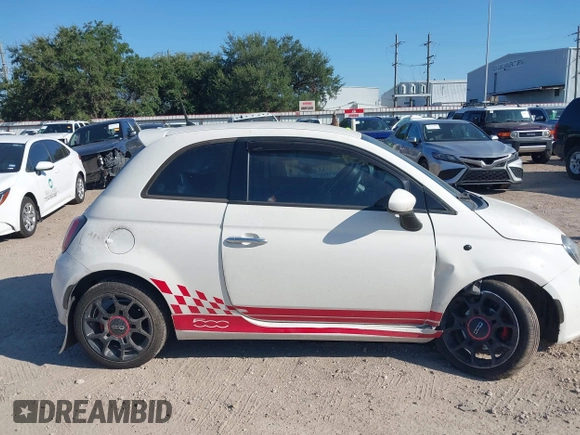 2015 FIAT 500 Sport with VIN 3C3CFFBR3FT696265, listed as a IAAI auction lot 40417640 with 118,412 mi miles and . Bid and sale history available at DreamBid. Image 13.
