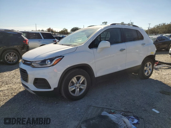 2019 Chevrolet Trax LT z VIN 3GNCJLSB1KL155891, wystawiony jako Copart lot #49586375 z przebiegiem Nie podano mil oraz Szkoda całkowita • Salvage title. Historia ofert i sprzedaży dostępna na DreamBid. Obrazek 1.